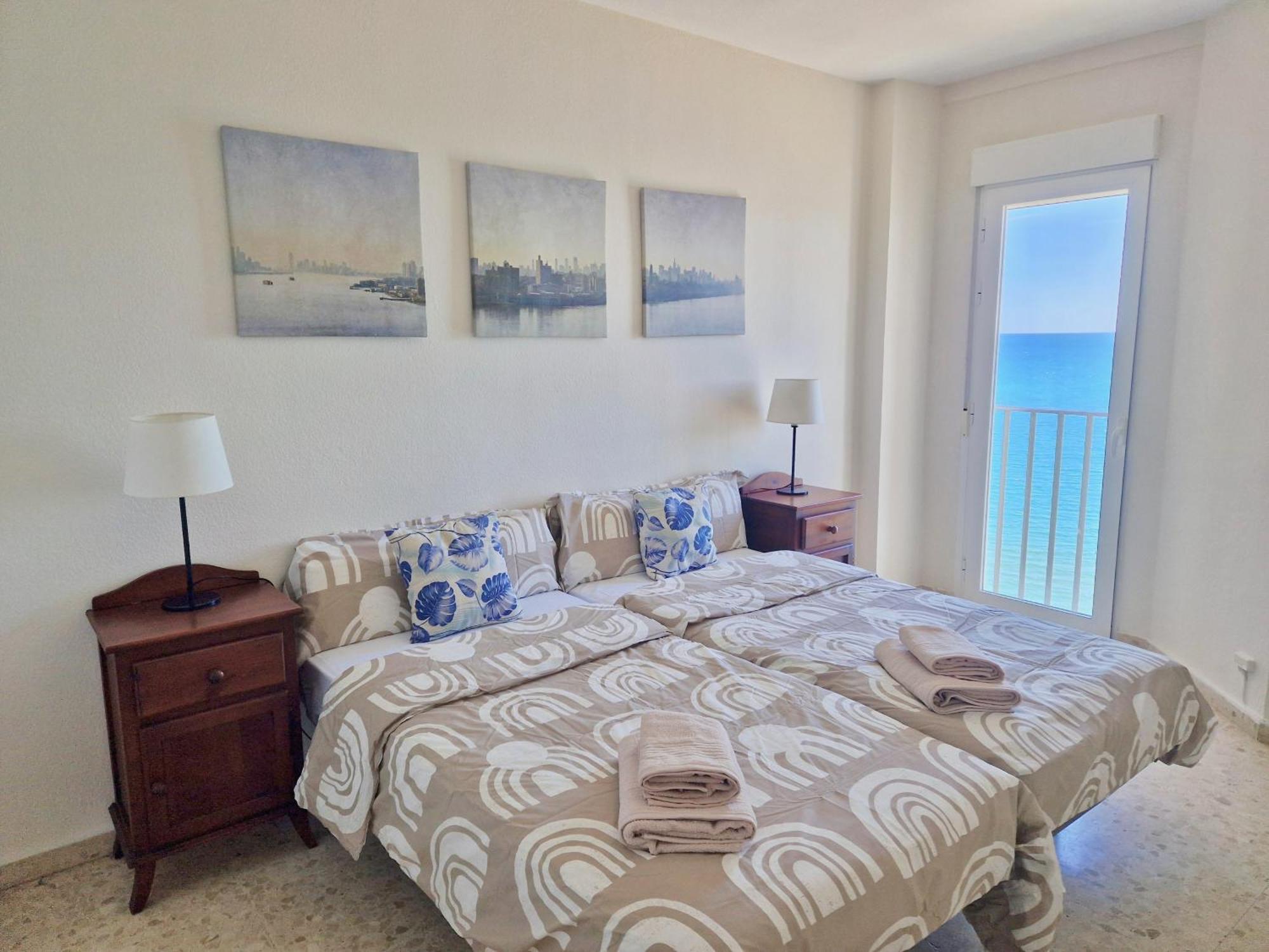 Sr Malagueta Beach Front Wonderful Sea View Malaga Bagian luar foto