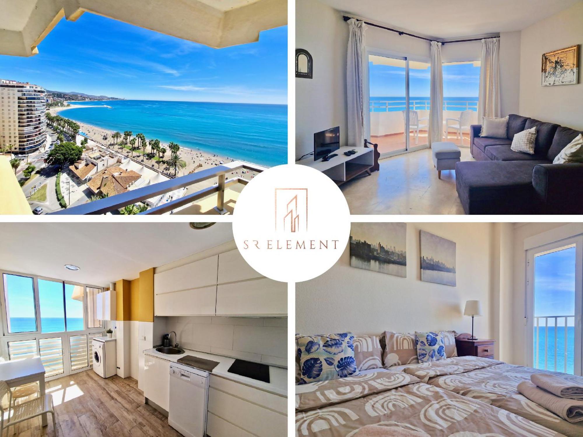 Sr Malagueta Beach Front Wonderful Sea View Malaga Bagian luar foto