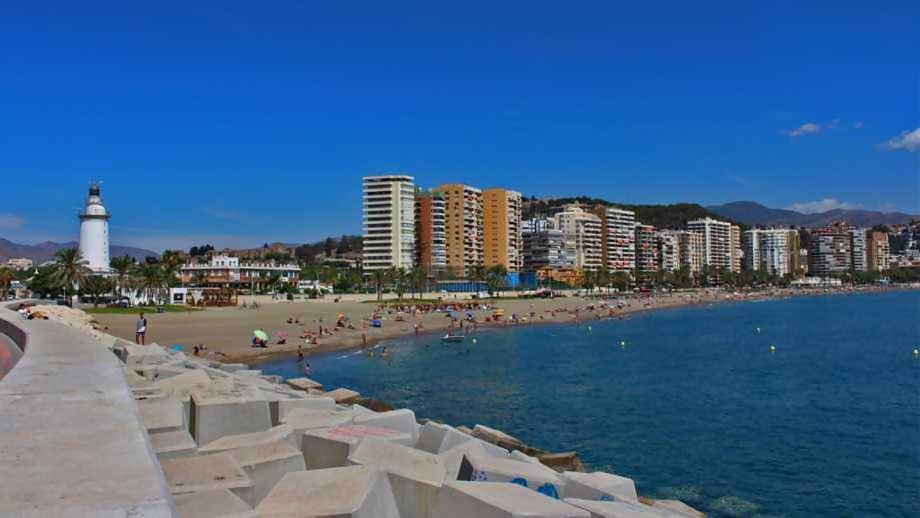 Sr Malagueta Beach Front Wonderful Sea View Malaga Bagian luar foto